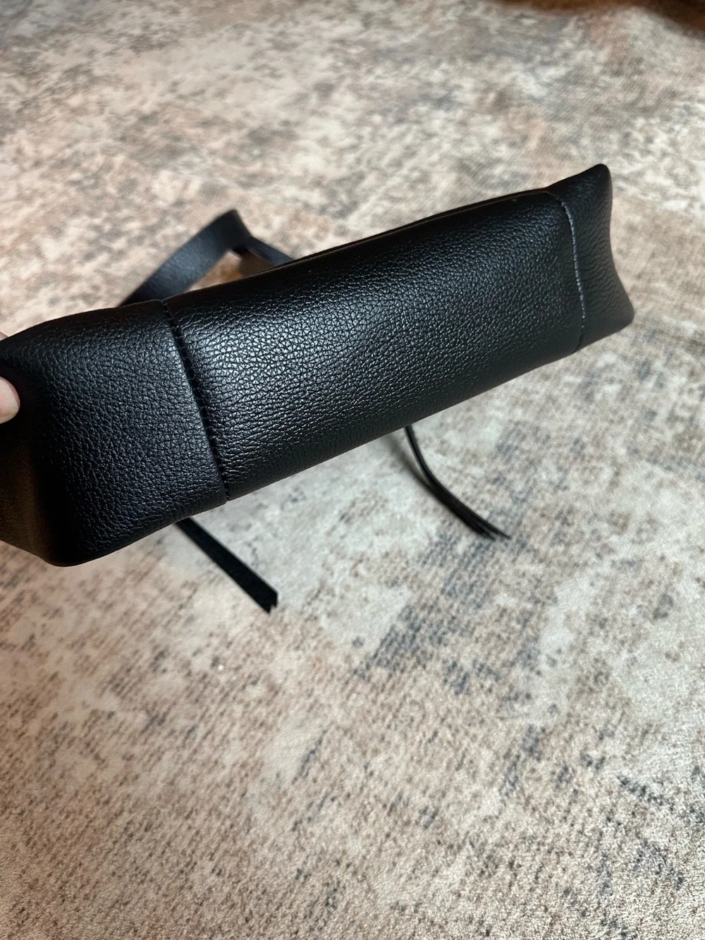 Botkier Tote‎ Bag Black Pebbled Leather Minimalist Shoulder Bag New York